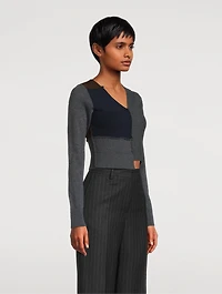 Tessa Patchwork Wool Sweater