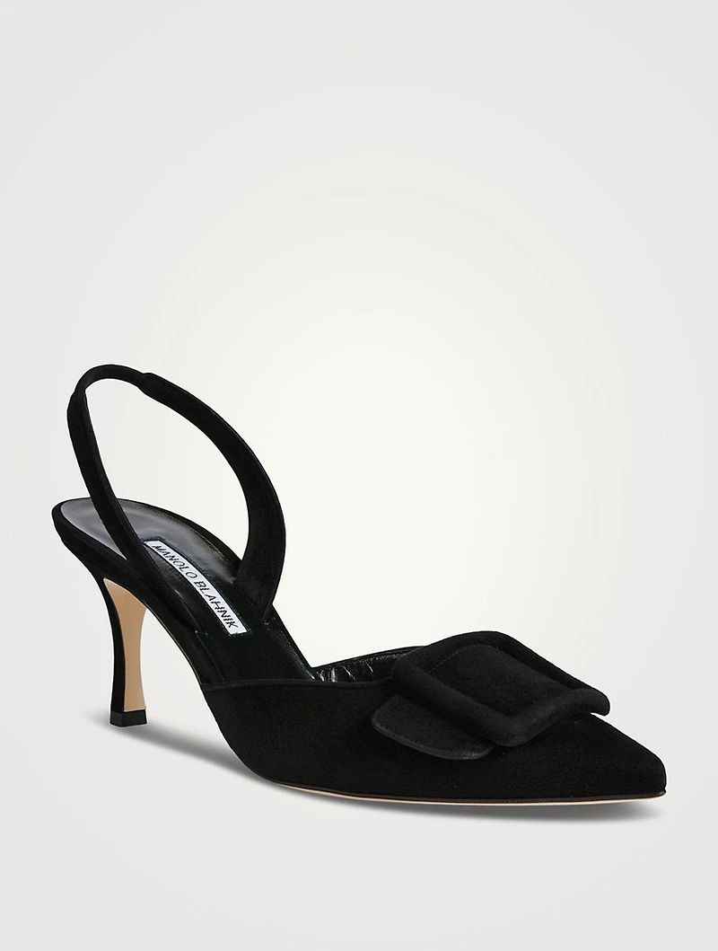 Maysli Suede Slingback Pumps