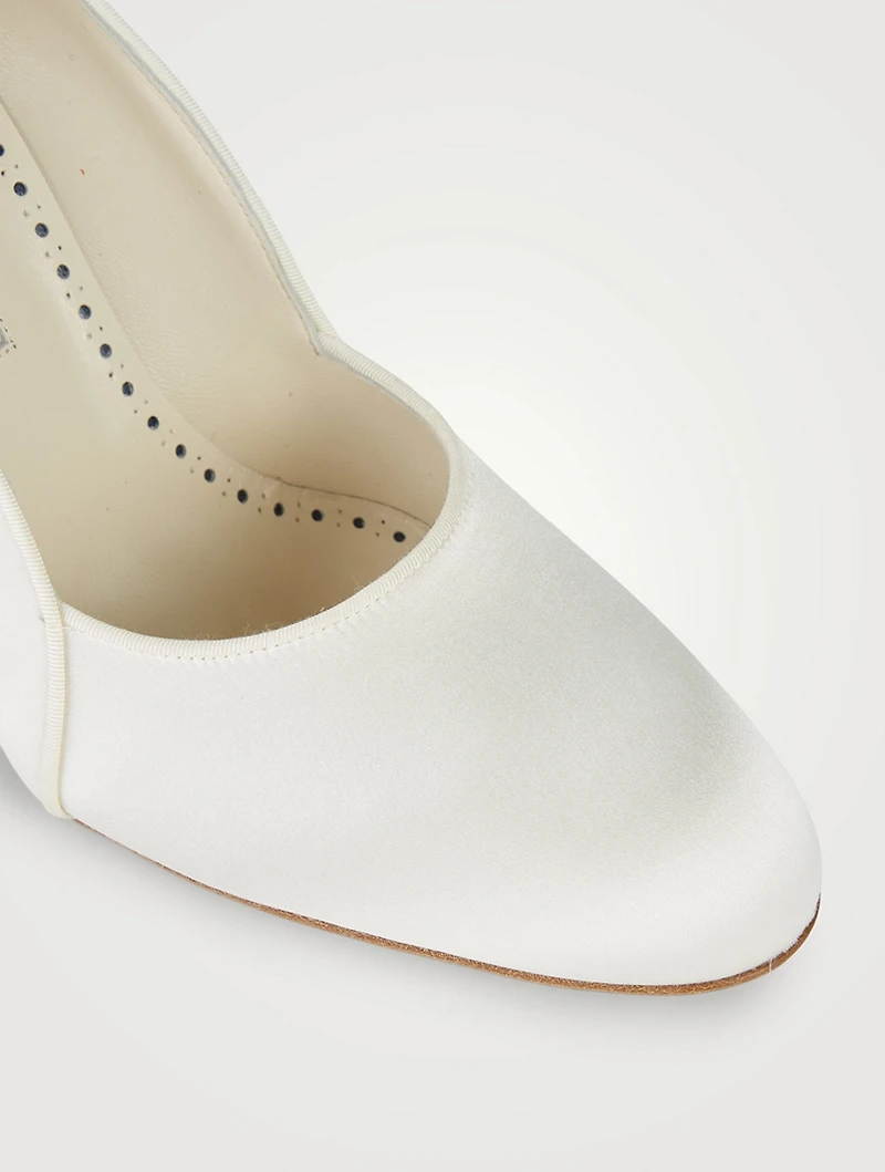 Trionan Satin Pumps