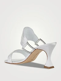 Chinap Gathered Satin Mules