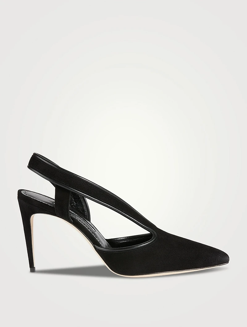 Belaz Suede Slingback Pumps