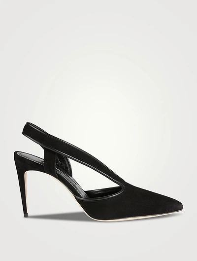 Belaz Suede Slingback Pumps