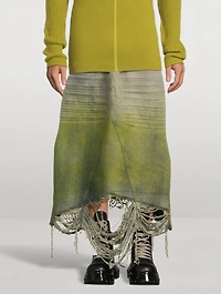Luxor Godet Denim Skirt