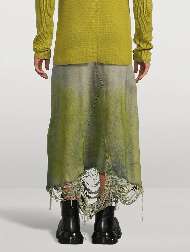 Luxor Godet Denim Skirt