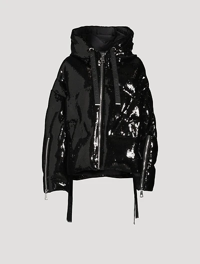 Puff Khris Scale Sequins Down Jacket