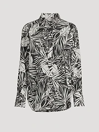 The Oversized Shirt Palm Print