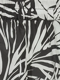 Drawstring Lounge Pants Palm Print