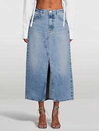 The Midaxi Denim Midi Skirt