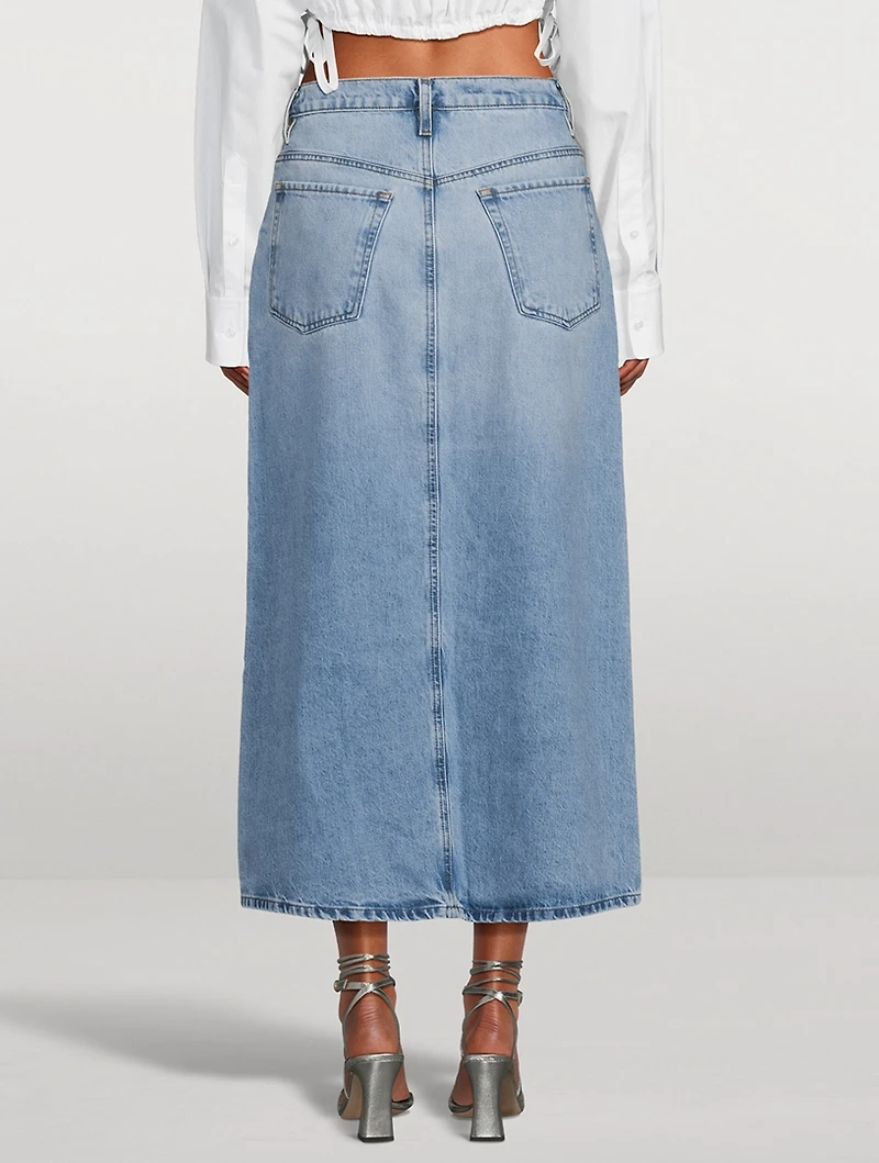 The Midaxi Denim Midi Skirt