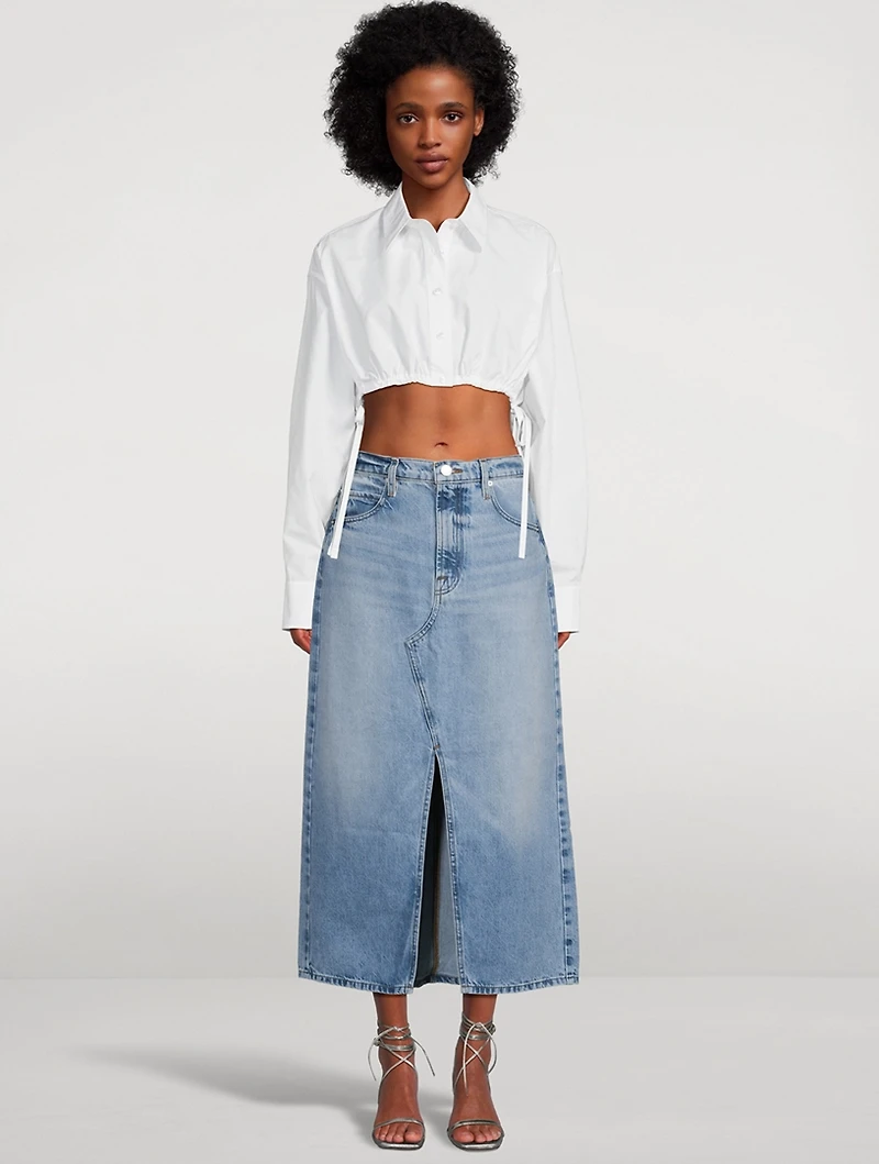 The Midaxi Denim Midi Skirt