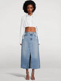 The Midaxi Denim Midi Skirt