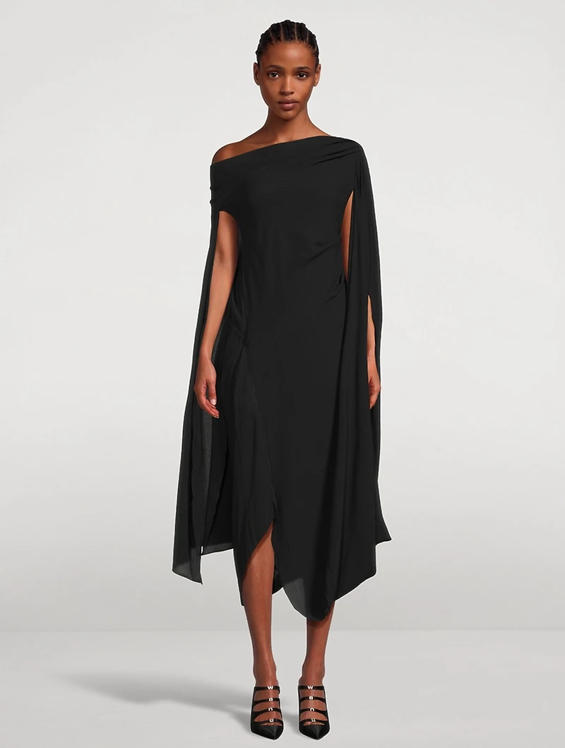 Draped Midi Dress
