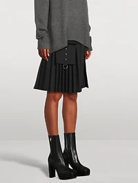 G Lock Leather Platform Ankle Boots