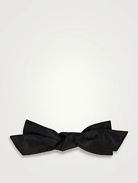Honey Moire Hair Bow