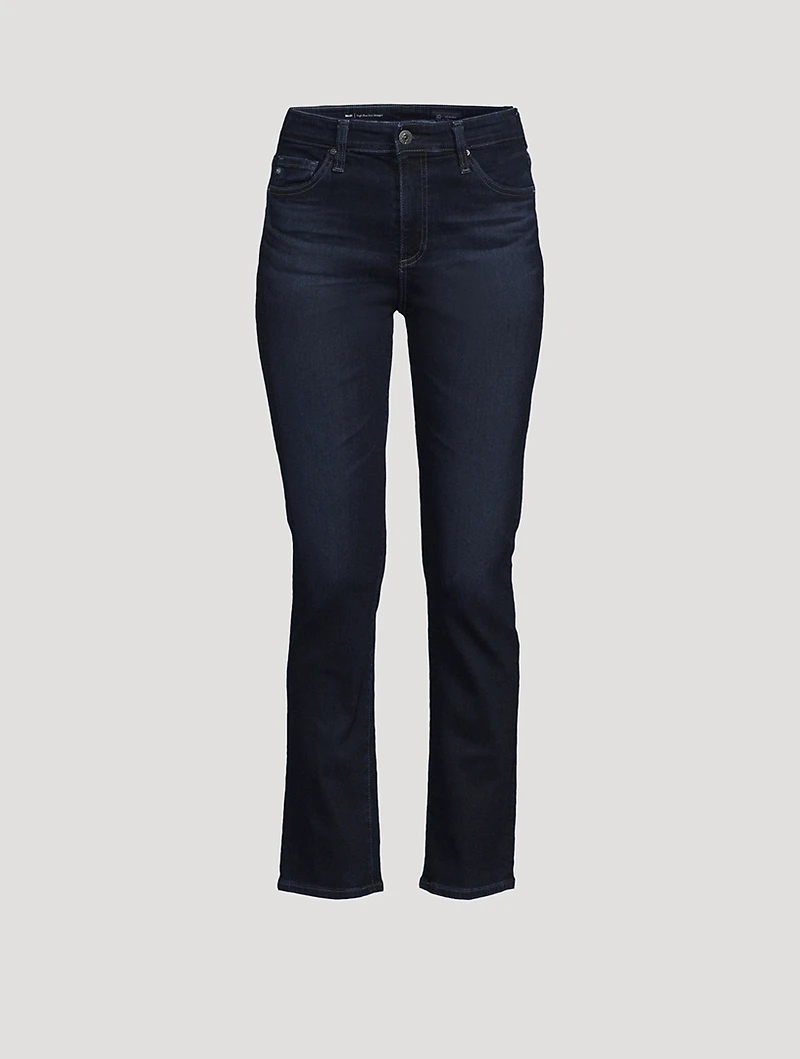 Mari High-Rise Slim Straight Jeans