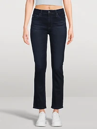 Mari High-Rise Slim Straight Jeans