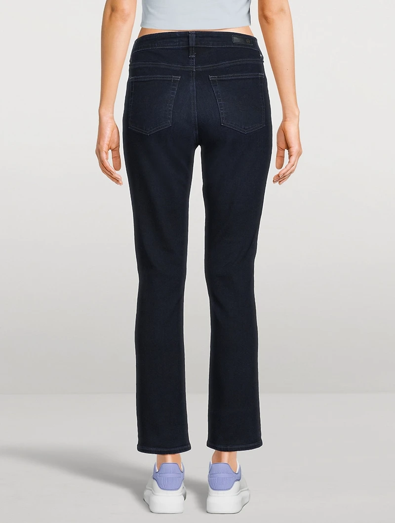 Mari High-Rise Slim Straight Jeans