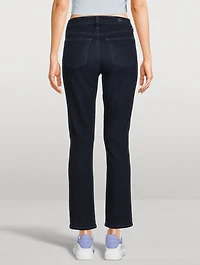 Mari High-Rise Slim Straight Jeans