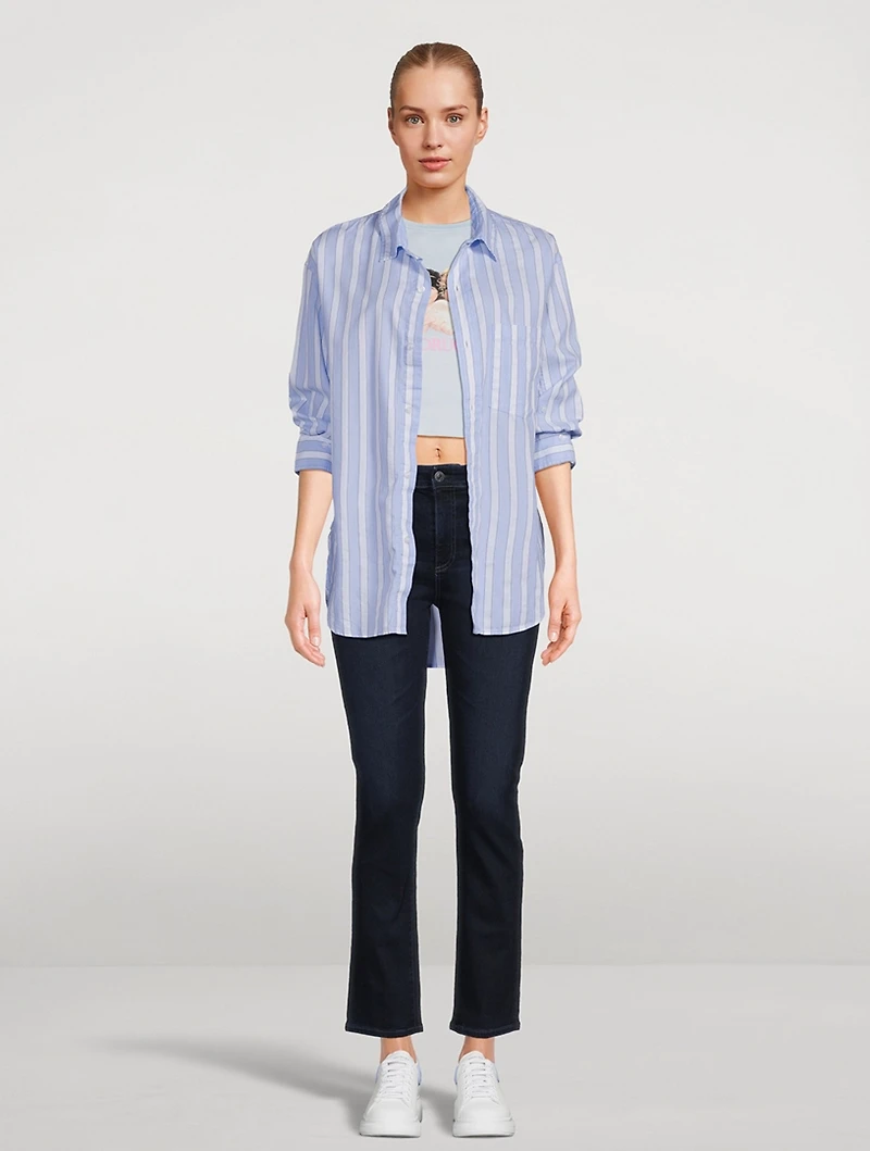Mari High-Rise Slim Straight Jeans