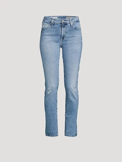 Mari High-Rise Slim Straight Jeans