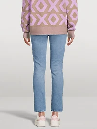 Mari High-Rise Slim Straight Jeans
