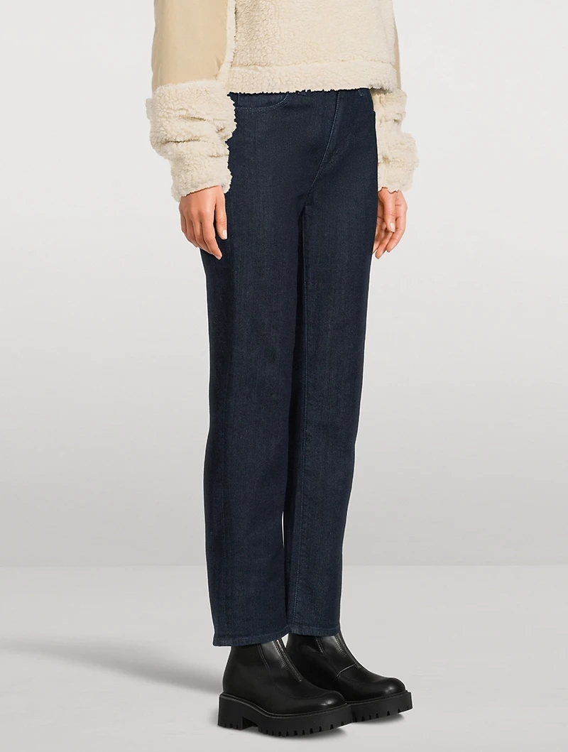 Saige High-Rise Straight Jeans