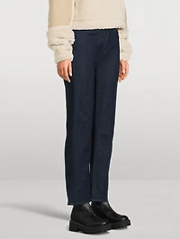 Saige High-Rise Straight Jeans