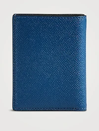 Grain Leather Folding Card Holder