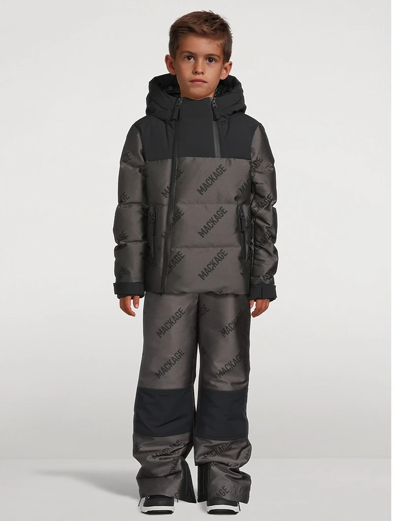 Leland Down Ski Jacket With Jacquard Logo