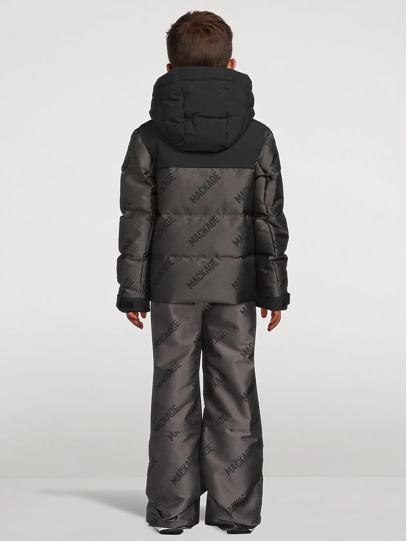 Leland Down Ski Jacket With Jacquard Logo