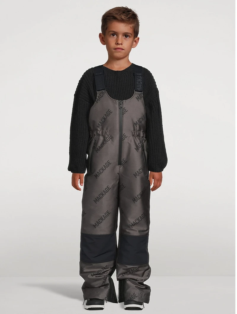 Myron Ski Overalls With Jacquard Logo