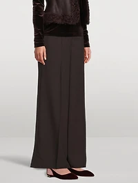 Bow Tie Velvet Ballet Flats