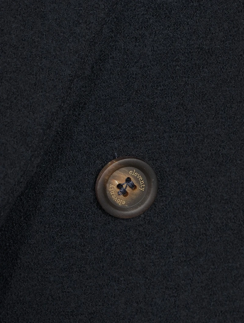 Wool Double-Breasted Coat