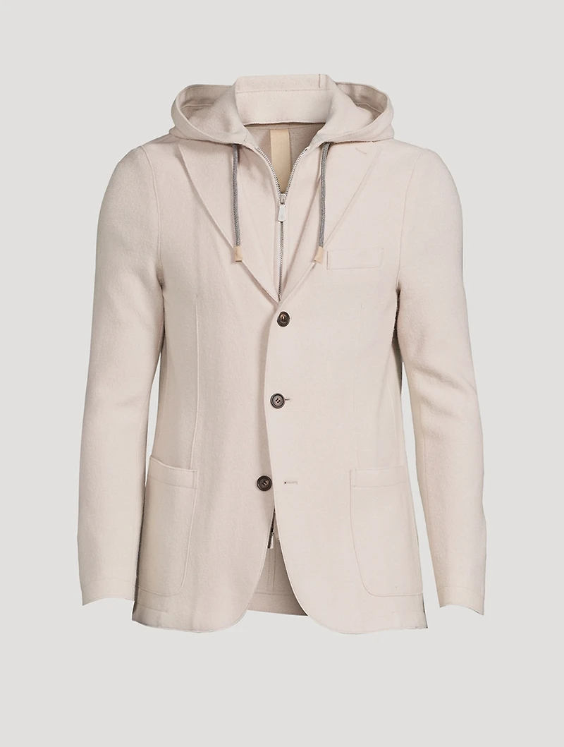 Wool Jacket With Bib