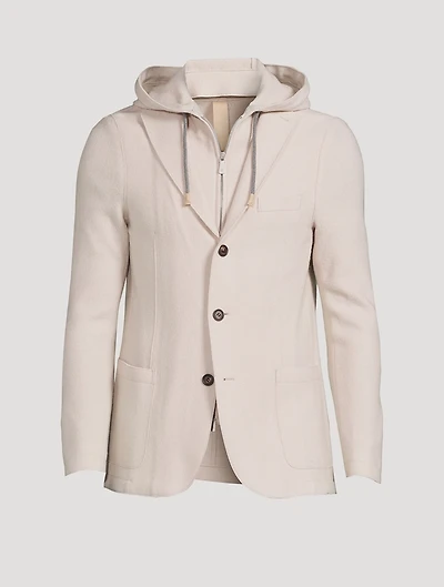 Wool Jacket With Bib