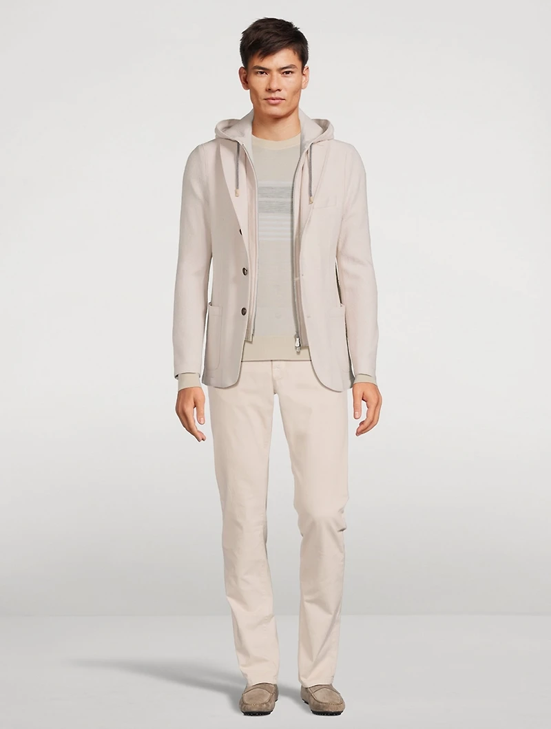 Wool Jacket With Bib
