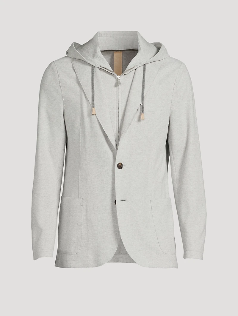Single-Breasted Jacket With Bib