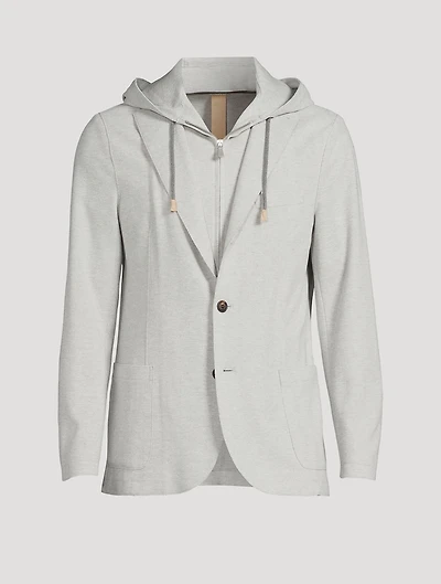 Single-Breasted Jacket With Bib
