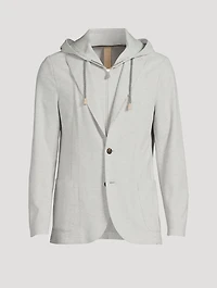 Single-Breasted Jacket With Bib
