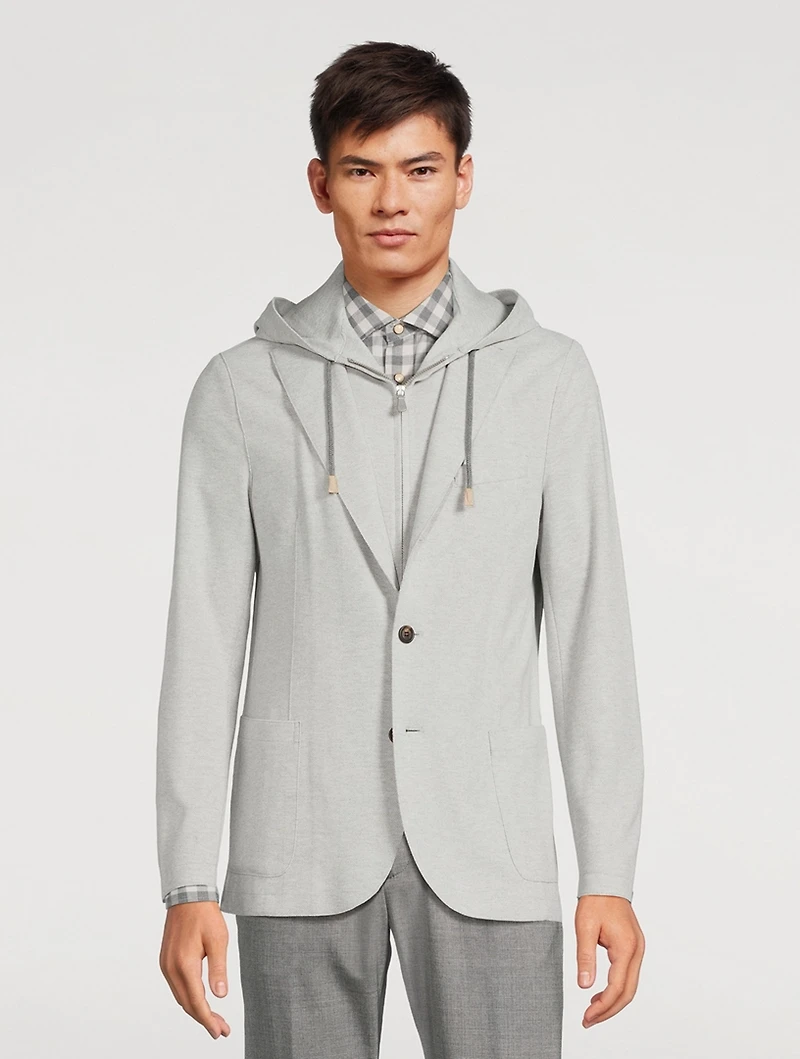 Single-Breasted Jacket With Bib