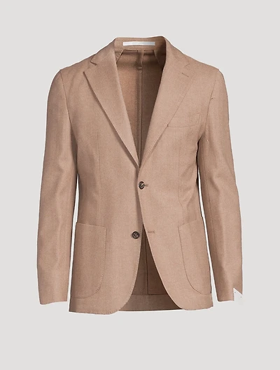 Wool And Cashmere Deconstructed Jacket