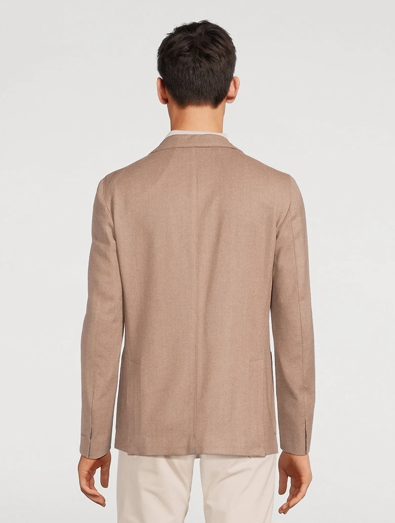 Wool And Cashmere Deconstructed Jacket