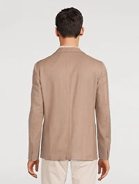 Wool And Cashmere Deconstructed Jacket