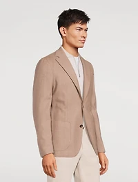 Wool And Cashmere Deconstructed Jacket