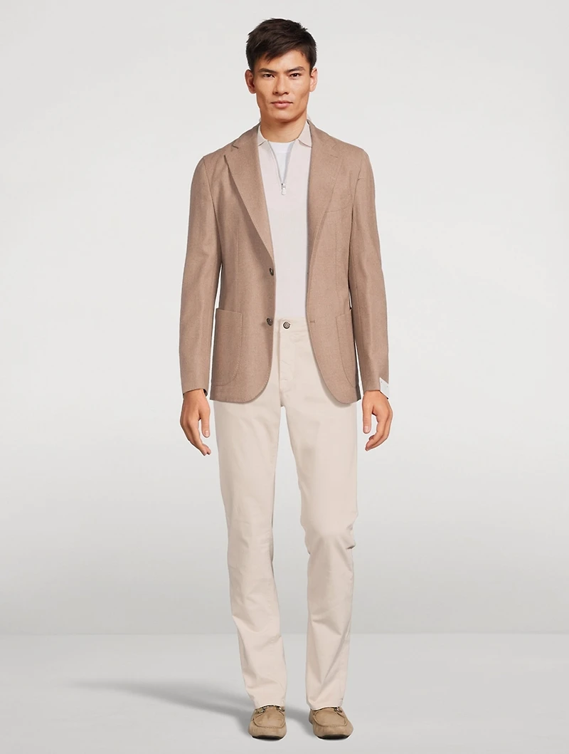 Wool And Cashmere Deconstructed Jacket