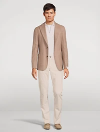Wool And Cashmere Deconstructed Jacket