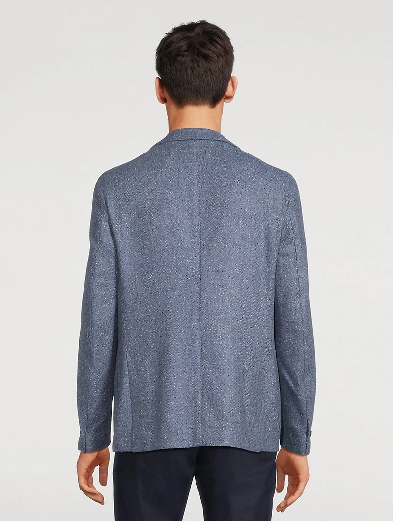 Wool And Cashmere Deconstructed Jacket