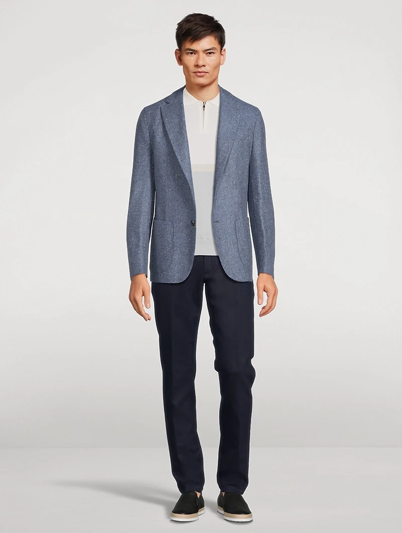 Wool And Cashmere Deconstructed Jacket