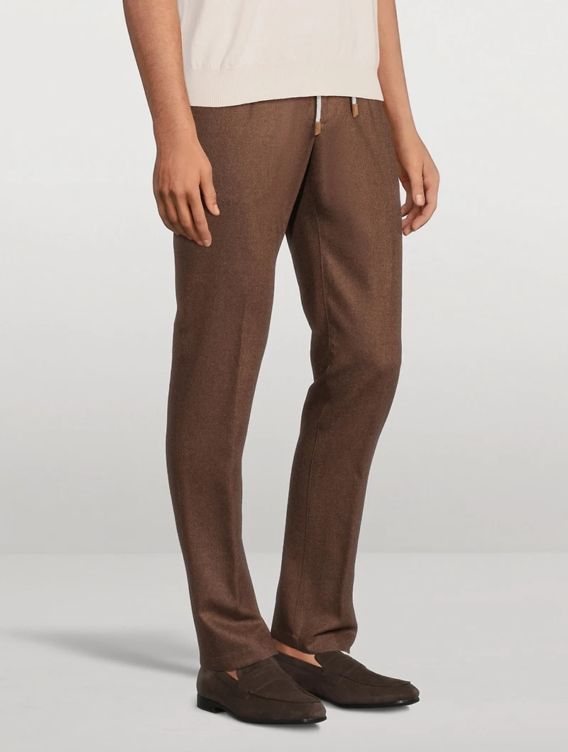 Wool And Cashmere Drawstring Pants