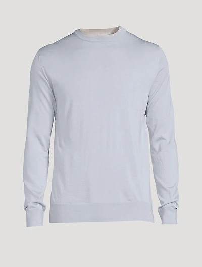 Wool And Silk Crewneck Sweater